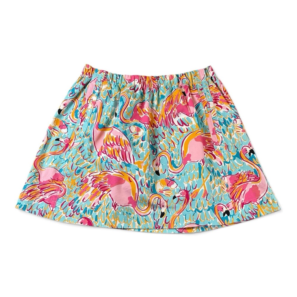Lilly Pulitzer Cissy Skirt Peel N Eat Size Medium, Elastic Waist & Pockets